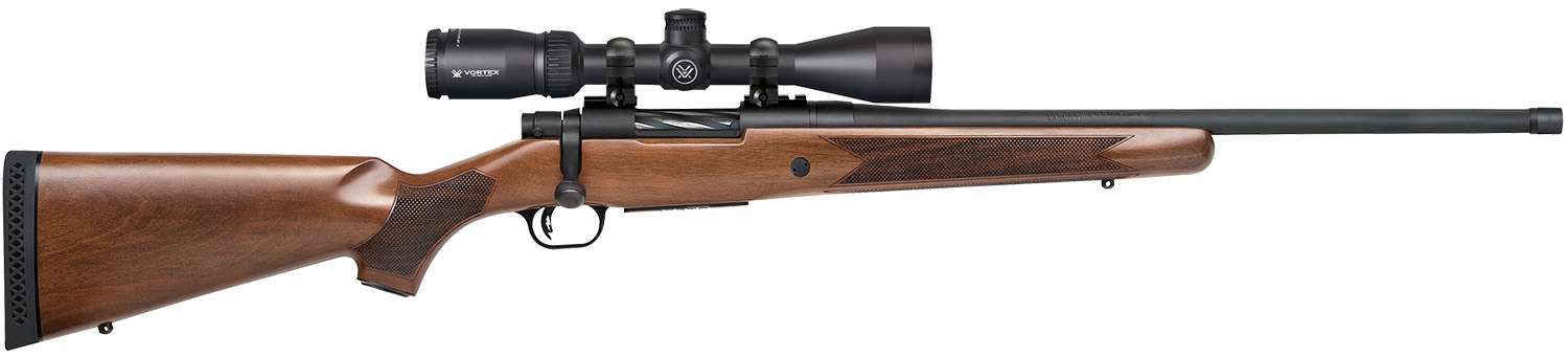 MOSSBERG PATRIOT 400 LEGEND RIFLE 20″ WALNUT/BLK 4RD VORTEX 3-9X40 SCOPE