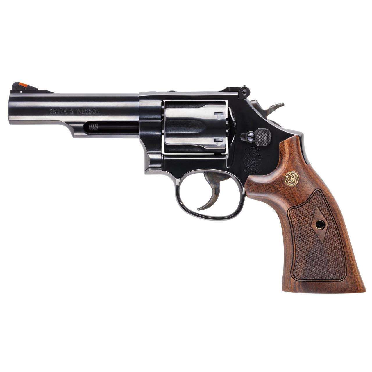 SMITH & WESSON MODEL 19 357MAG REVOLVER 4.25″ BLACK/WOOD NO LOCK 6RD CA COMPLIANT