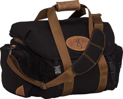 BROWNING LONA CANVAS SHOOTING – BAG 19″WX11.5″HX13″D BLK/BRN