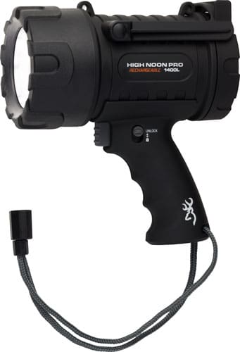 BROWNING HIGH NOON LED SPOTLT – 100-1400 LUMENS RECHARGEABLE