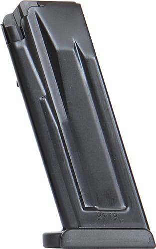 HK MAGAZINE P30SK/VP9SK 9MM – 10RD BLACK STEEL FLUSH PLATE