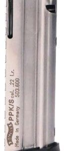 WALTHER MAGAZINE PPK/S 22LR - 10RD NICKEL PLATED STEEL