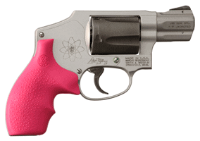 HOGUE GRIPS S&W J FRAME – ROUND BUTT BANTAM PINK