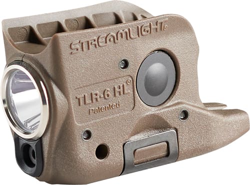 STREAMLIGHT TLR-6 HL FDE LIGHT – LED/GRN LASER FOR GLOCK 42/43