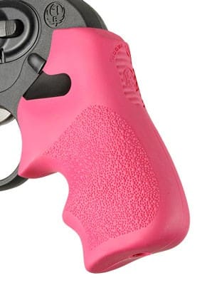 HOGUE GRIPS TAMER RUGER LCR – PINK W/FINGER GROOVE