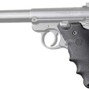 HOGUE GRIPS RUGER MKIV RUBBER - GRIP W/ FINGER GROOVES BLACK