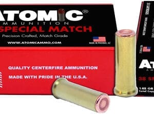 ATOMIC 38 SPECIAL MATCH 148GR - COPPER PLATE HBWC 50RD 10BX/CS