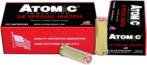 ATOMIC 38 SPECIAL MATCH 148GR – COPPER PLATE HBWC 50RD 10BX/CS