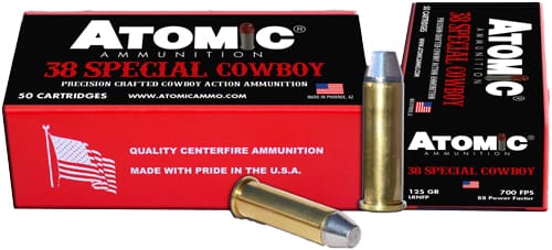 ATOMIC COWBOY 38 SPECIAL – 125GR LEAD-RNFP 50RD 10BX/CS