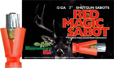 BRENNEKE USA RED MAGIC 12GA 3″ – 1OZ SABOT 5RD  50BX/CS