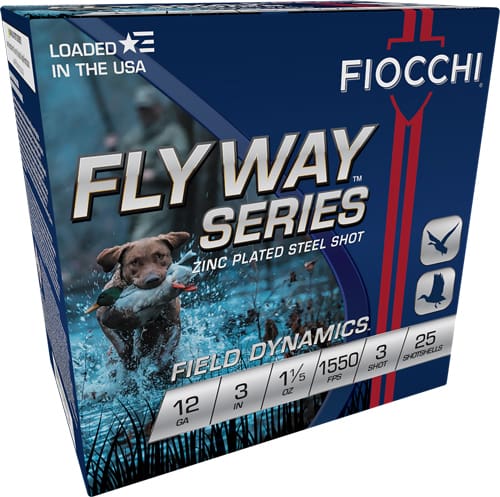 FIOCCHI FLYWAY 12GA 3″ 1-1/5OZ – #3 1550FPS 25RD 10BX/CS