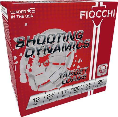 FIOCCHI 12GA 2.75″ 1-1/8OZ – #7.5 1280FPS 250RD CASE LOT