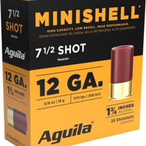 AGUILA MINI-SHELL 12GA 1.75" - 5/8OZ #7.5 25RD 10BX/CS