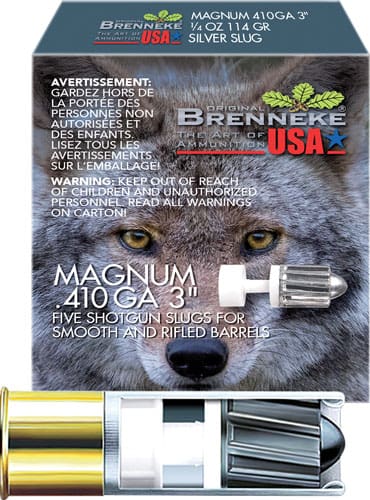 BRENNEKE USA CLASSIC MAG 410 – 3″ 1/4OZ SLUG 5RD 50BX/CS