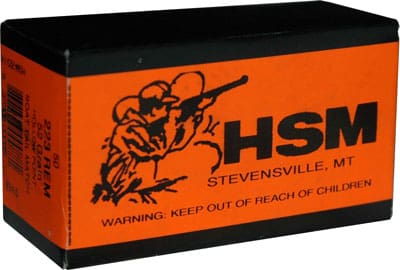 HSM 223 REM 52GR MATCH BTHP – 50RD 10BX/CS