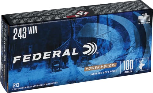 FEDERAL POWER-SHOK 243 WIN – 100GR SP 20RD 10BX/CS
