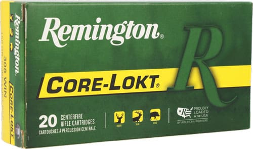 REMINGTON 308 WIN 150GR – CORE-LOKT PSP 20RD 10BX/CS