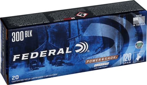 FEDERAL POWER-SHOK 300 AAC – 120GR COPPER HP 20RD 10BX/CS