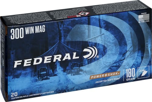 FEDERAL POWER-SHOK 300 WIN MAG – 180GR SP 20RD 10BX/CS