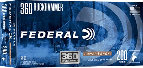 FEDERAL POWER-SHOK 360 – BUCKHAMMER 200G SP 20RD 10BX/C