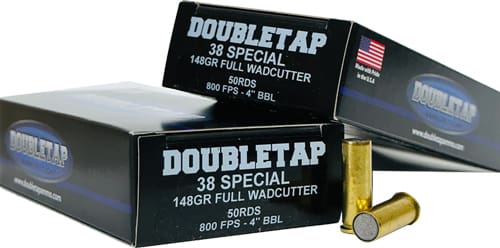 DOUBLETAP 38 SPL 148GR FULL – WADCUTTER 50RD 20BX/CS