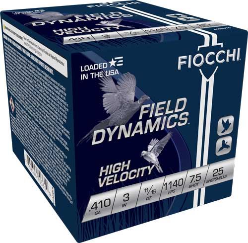 FIOCCHI HIGH VELOCITY 410 3″ – 11/16OZ #7.5 25RD 10BX/CS