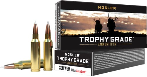 NOSLER TROPHY GRADE 300 WSM – 180GR ACCUBOND 20RD 10BX/CS