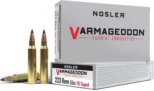 NOSLER VARMAGEDDON 223 REM – 53GR FBT 20RD 20BX/CS