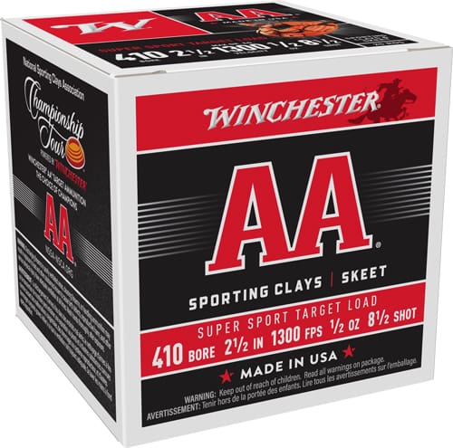 WINCHESTER AA 410 2.5″ 1/2OZ – #8.5 1300FPS 250RD CASE LOT
