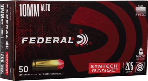 FEDERAL AE 10MM 205GR TOTAL – SYNTHETIC RANGE 50RD 10BX/CS