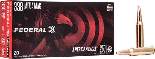 FEDERAL AE 338 LAPUA MAG 250GR – SP 20RD 10BX/CS