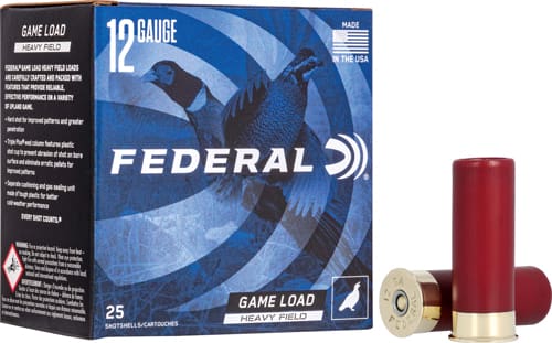 FEDERAL GAME SHOK 12GA 2.75″ – 1-1/4OZ #4 25RD 10BX/CS