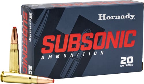 HORNADY SUBSONIC 7.62X39 – 255GR SUB-X 20RD 10BX/CS