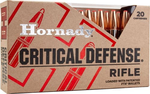 HORNADY CRITICAL DEFENSE 30 – CARBINE 110GR FTX 25RD 10BX/CS