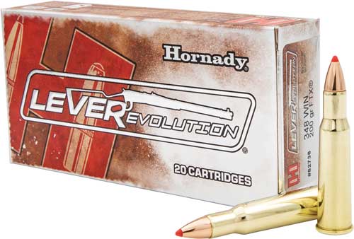 HORNADY LEVEREVOLUTION 348 WIN – 200GR FTX 20RD 10BX/CS
