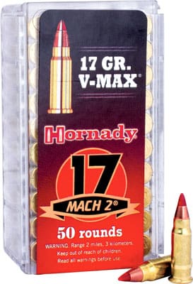 HORNADY 17 MACH2 17GR V-MAX – 50RD 100BX/CS