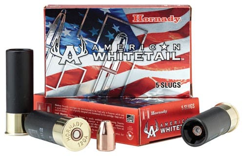 HORNADY WHITETAIL 12GA 2.75″ – INTERLOCK SLUG 5RD 20BX/CS
