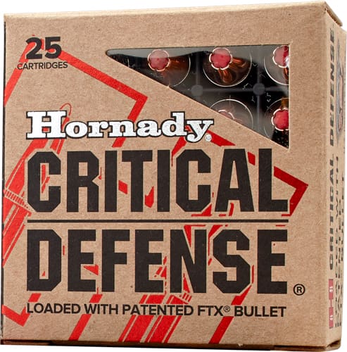 HORNADY CRITICAL DEFENSE  327 – FEDERAL 80GR FTX 25RD 10BX/CS