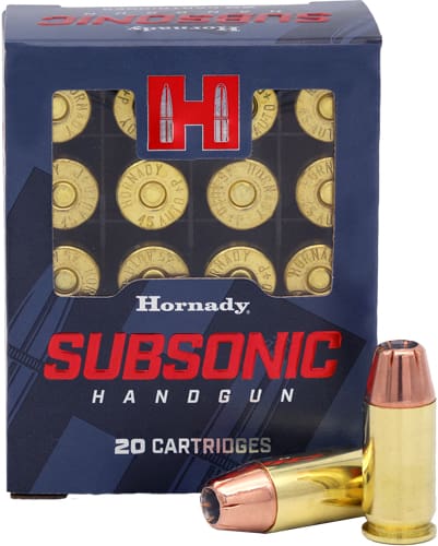 HORNADY SUBSONIC 45 ACP 230GR – XTP 20RD 10BX/CS