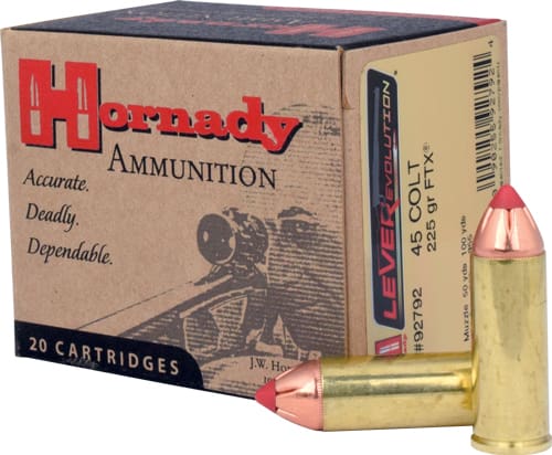 HORNADY LEVEREVOLUTION 45 LC – 225GR FTX 20RD 10BX/CS