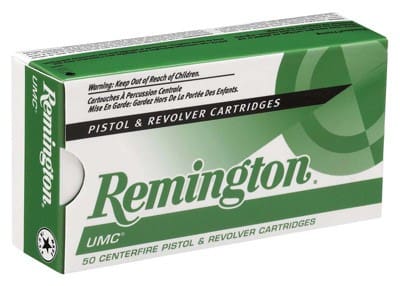 REMINGTON UMC 40 SW 165GR FMC – TRUNCATED CONE 50RD 10BX/CS