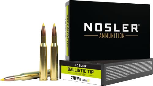 NOSLER 270 WIN 140GR – BALLISTIC TIP 20RD 10BX/CS