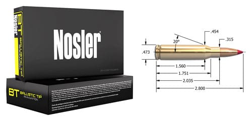 NOSLER BT 7MM-08 REM 120GR – BALLISTIC TIP 20RD 10BX/CS
