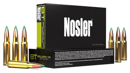 NOSLER BT 308 WIN 165GR – BALLISTIC TIP 20RD 10BX/CS