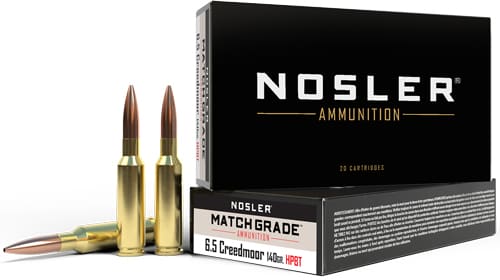 NOSLER MATCH 6.5 CM 140GR – CUSTOM COMP HPBT 20RD 10BX/CS