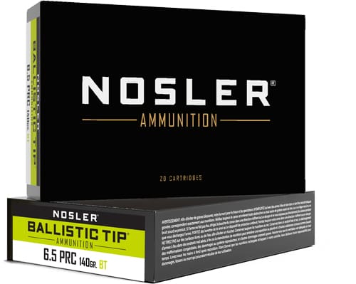 NOSLER BT 6.5 PRC 140GR – BALLISTIC TIP 20RD 10BX/CS