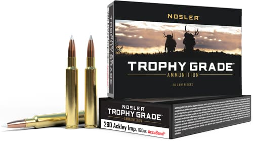 NOSLER TROPHY 280 ACK IMP – 160GR ACCUBOND 20RD 10BX/CS