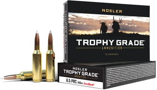 NOSLER TROPHY GRADE 6.5 PRC – 140GR ACCUBOND TIP 20RD 10BX/C
