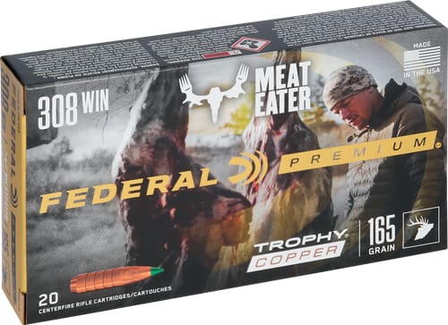 FEDERAL PREMIUM 308 WIN 165GR – TROPHY COPPER 20RD 10BX/CS