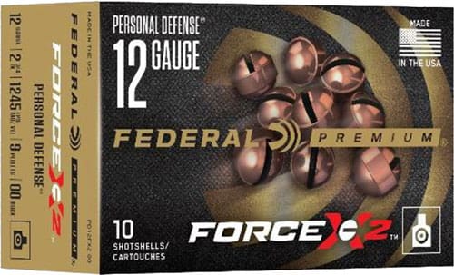 FEDERAL PREMIUM 12GA 2.75″ – 00 BUCK FORCE X2 10RD 5BX/CS